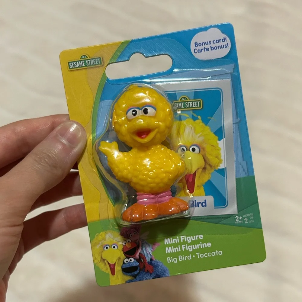 Sesame Street Mini Figure with Bonus Card Set Abby/Big Bird/Elmo 3 PCs